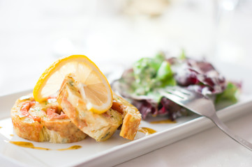 Räucherlachs im Kartoffelmantel