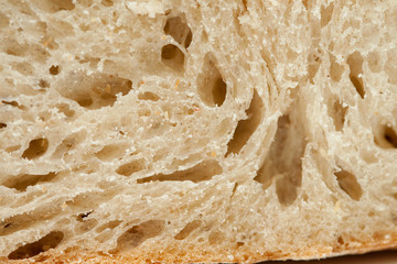 Closeup of bread-crumb