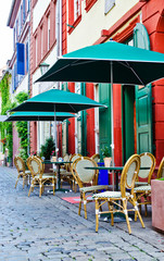 Terrace at a restaurant