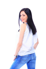 Woman in jeans