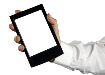 Tablet PC in hand