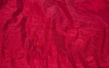 Shiny red fabric taffeta background