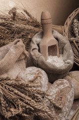 Bread and rolls traditional theme