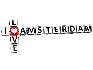 3D I Love Amsterdam Crossword