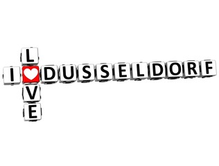 3D I Love Dusseldorf Crossword