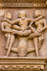 Khajuraho erotic sculptures