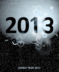 LOVELY YEAR 2013 / Happy new year card