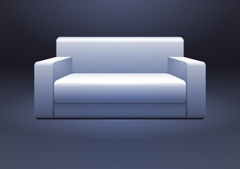 Modern White Sofa EPS10