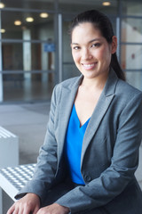 attractive asian businesswoman