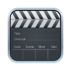 Obraz premium clapper board icon