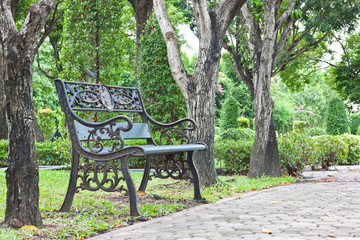 bench in the garden