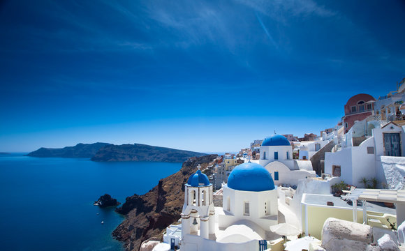 Fototapeta Santorini Churches