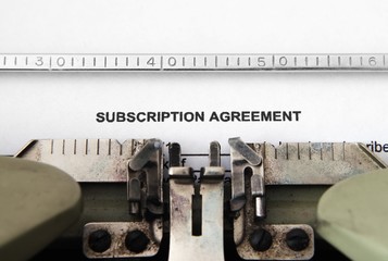 Subscription agreement