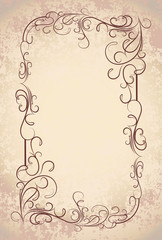 Elegant vintage frame
