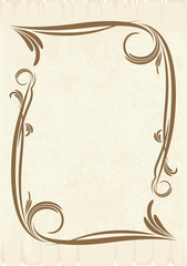 Decorative vintage frame.