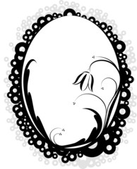 Elegant oval frame