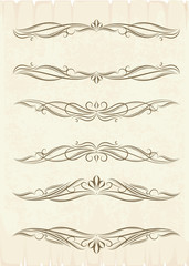 Vintage frames for text.