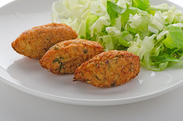 Fried breaded cod fish