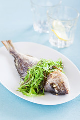 Grilled sea bream