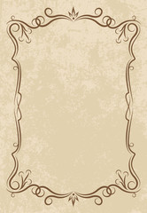 Elegant vintage frame