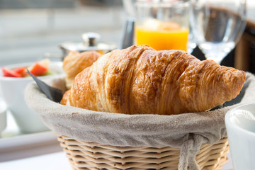 coffee and croissants