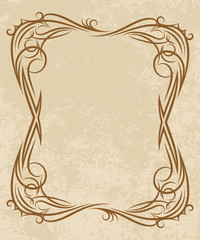 rich-decorated floral frame