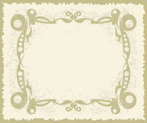 rich-decorated floral frame