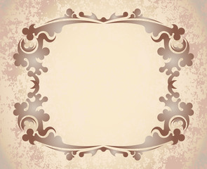 rich-decorated floral frame
