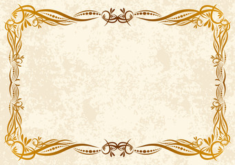 Elegant vintage frame.