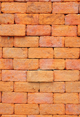 Orange brick wall