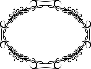Elegant oval frame