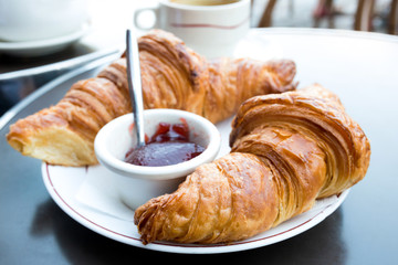 coffee and croissants