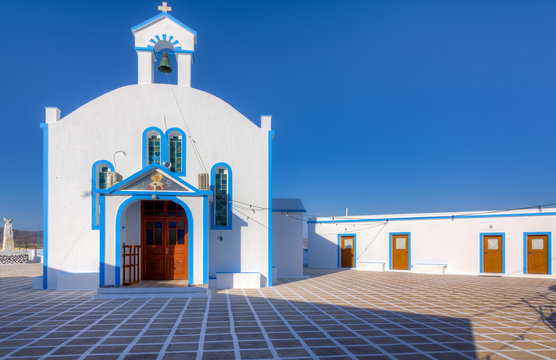 Agia Paraskevi church in Pollonia village, Milos island, Greece