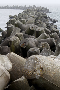 Tetrapoden auf der Insel Düne (Helgoland)