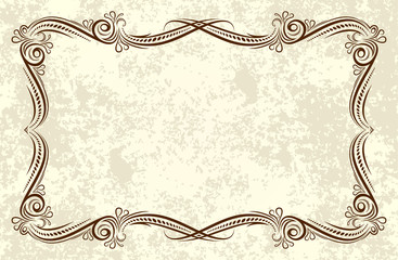 Elegant vintage frame