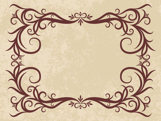 Elegant vintage frame