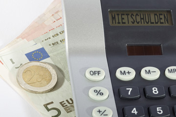 Mietschulden, Taschenrechner