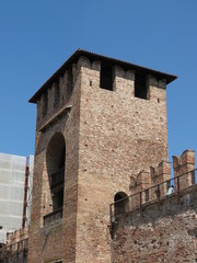 Fototapeta na wymiar Verona - medieval castle