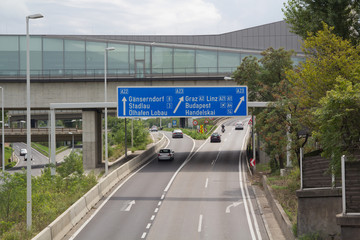 Stadtautobahn in Wien