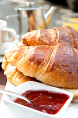 coffee and croissants