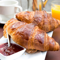 coffee and croissants