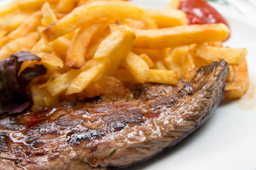 Delicious juicy steak