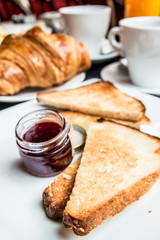 coffee and croissants