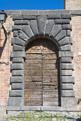 Wooden door. Bolsena. Lazio. Italy.