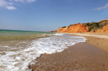 Red Coast and Wild sea beach