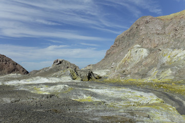 Fototapeta na wymiar biała wyspa Vulkaninsel