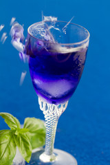 Blue cocktail
