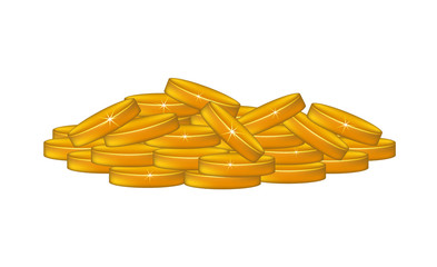 A pile of coins
