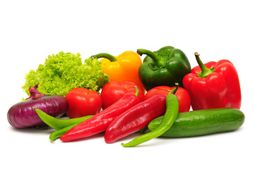 vegetable isolated on white background