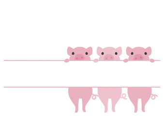 3匹のコブタフレーム © Hachy Ocamy